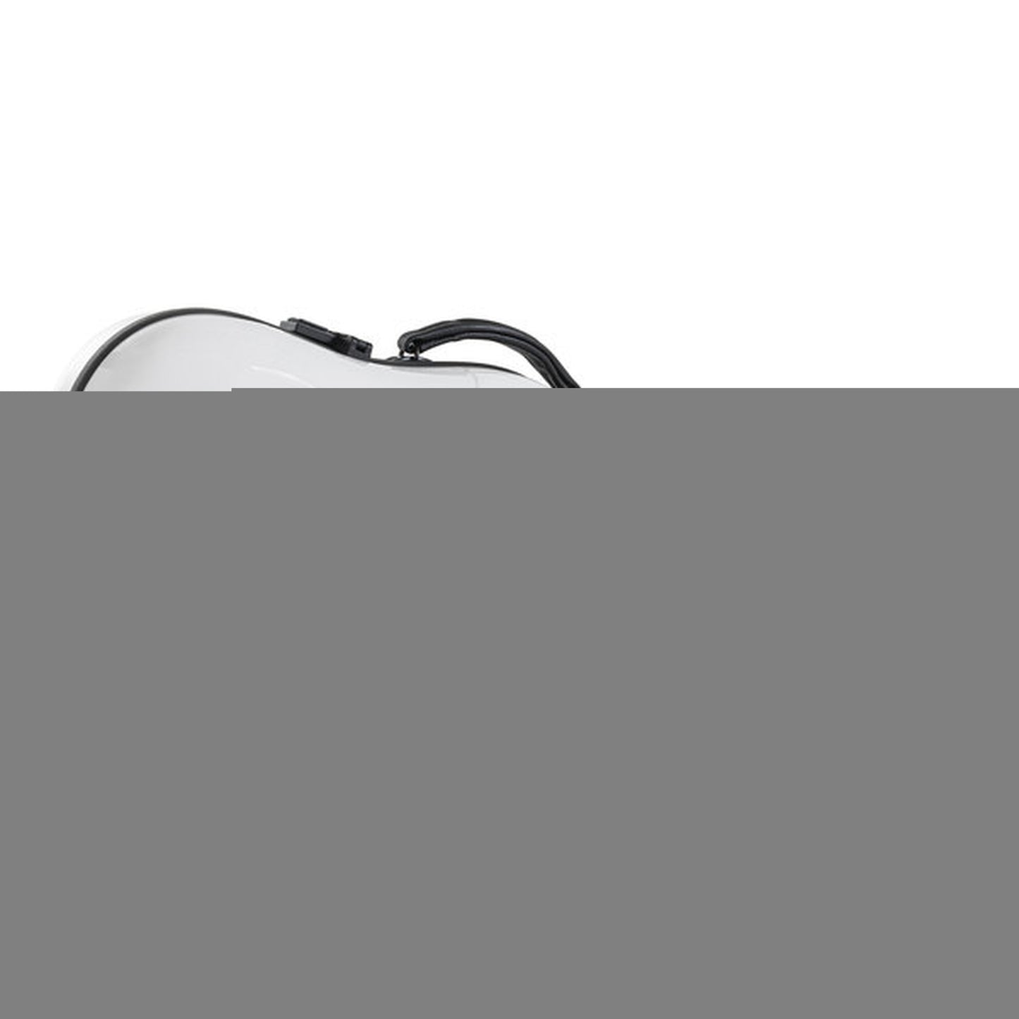 GEWA Viola Case, Air 2.0, Shaped, White/Black, High Gloss w/Subway Handle