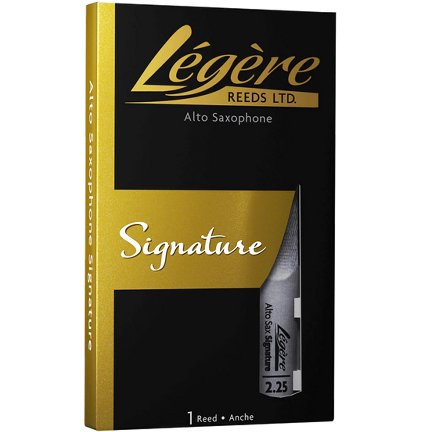 Legere Alto Saxophone Reed, Signature, Strength 2.25