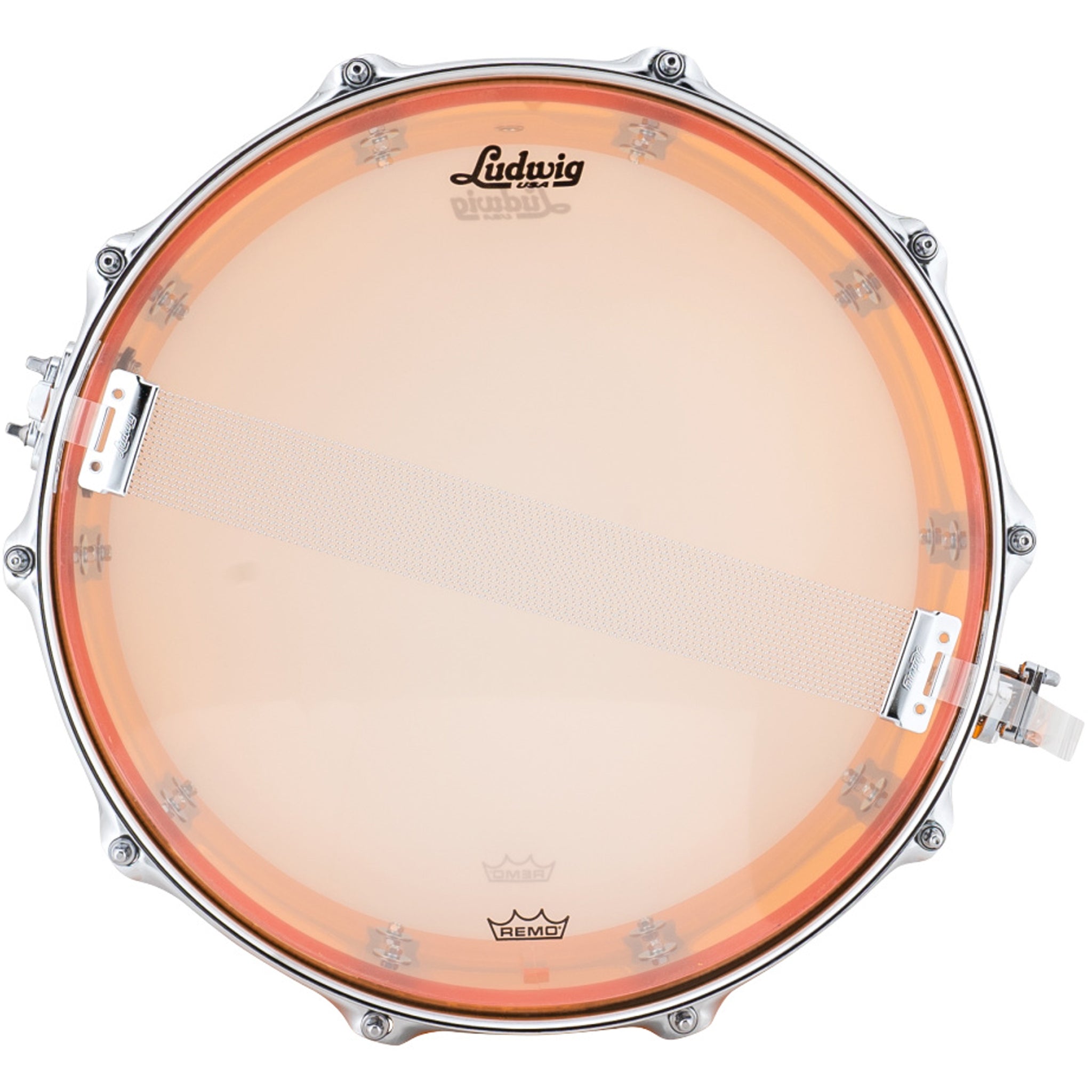 Ludwig Vistalite 5 x 14 Snare Drum Amber