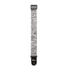 D'Addario Beatles 1964 US Tour Ticket Stubs Guitar Strap, Black and White