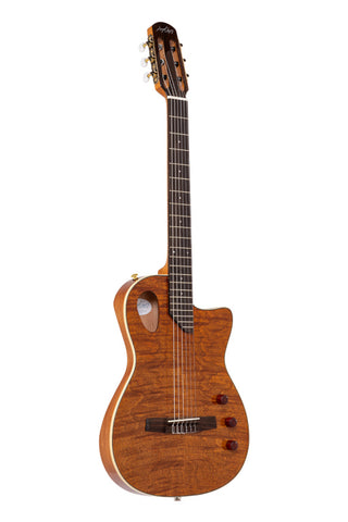 Angel Lopez Hybrid Nylon Electric Semi-Acoustic Guitar, Natural