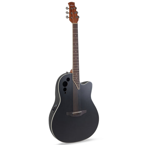 Applause E-Acoustic Guitar AE44-5S, MS, Cutaway, Black Satin