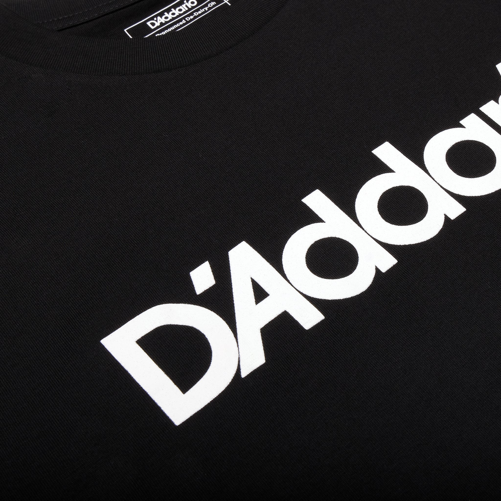 D'Addario Logo T-Shirt, Black, 3XL
