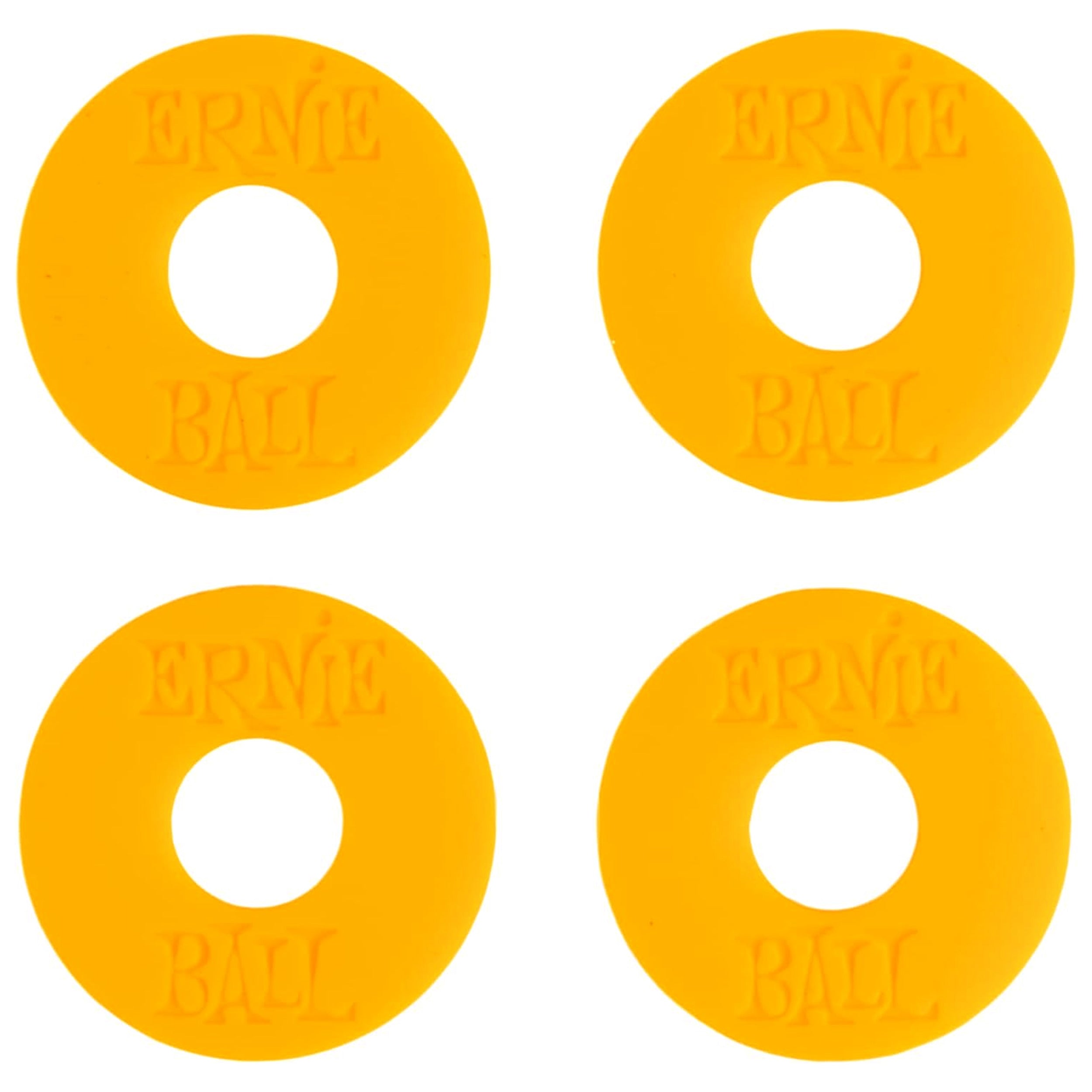 Ernie Ball Strap Blocks - Orange - 4 Pack