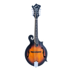 Washburn M3SEBRK F-Style Acoustic Electric Mandolin with Gig Bag. Bourbon Burst