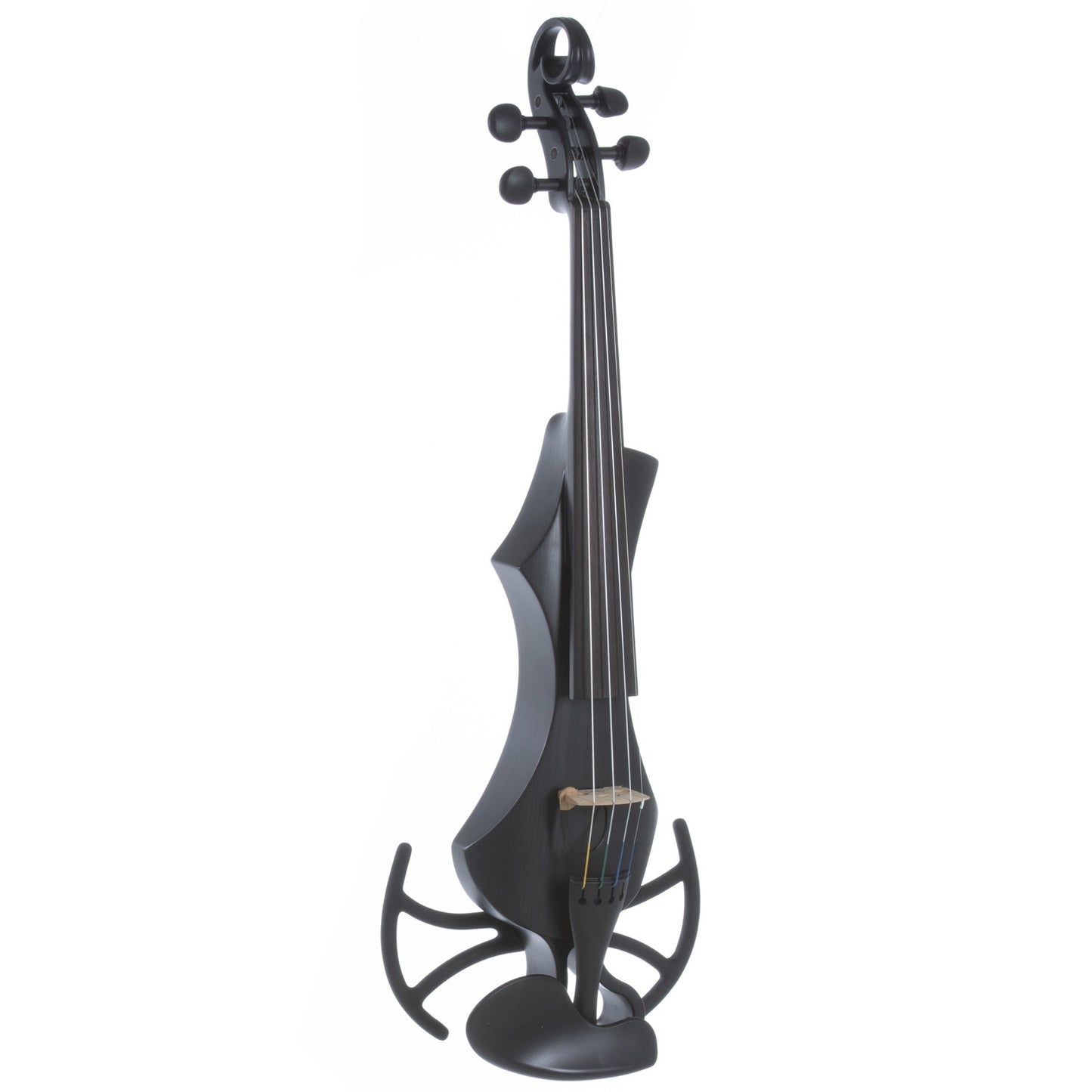 GEWA Novita 3.0 Electric Violin, Black, With Universal Shoulder Rest Adapter