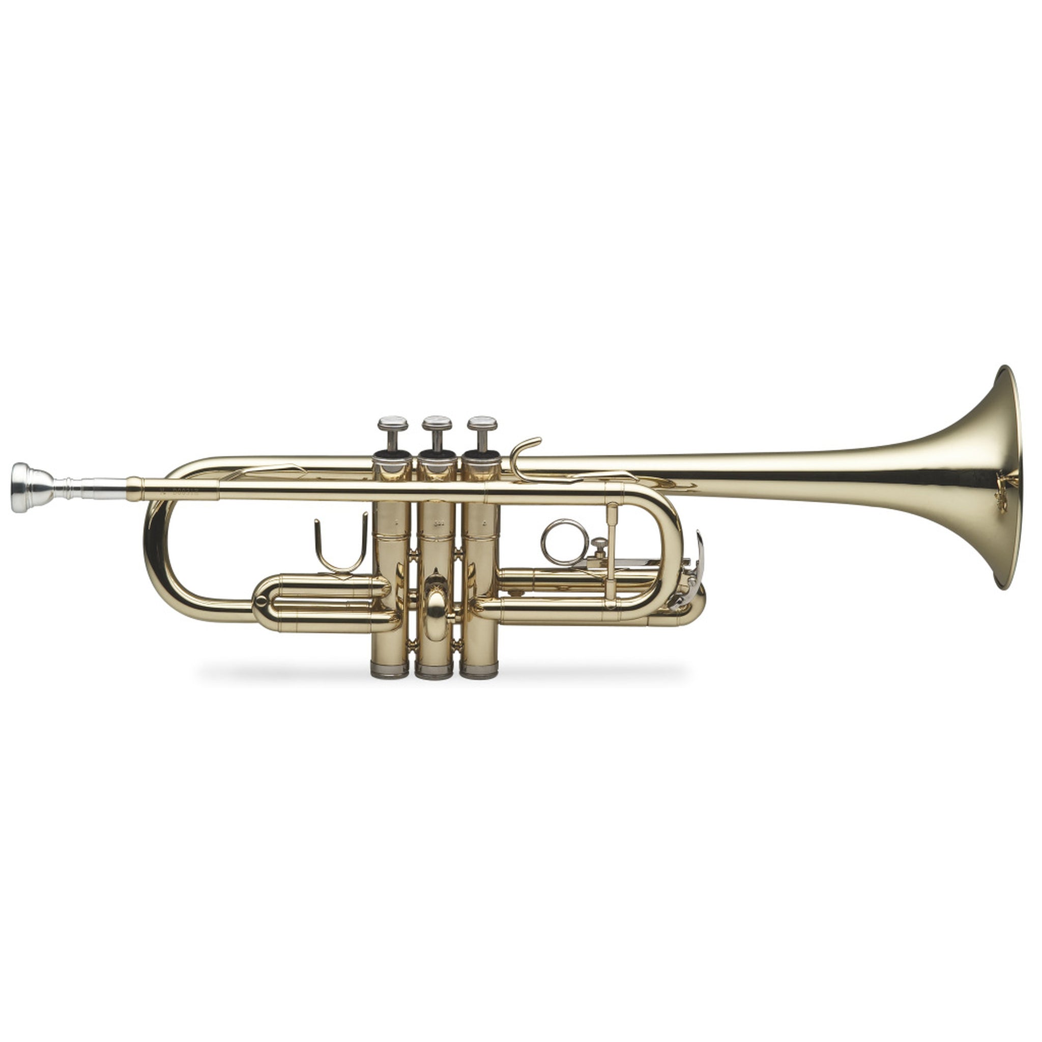 Stagg C Trumpet, Clear Lacquer with ABS Case
