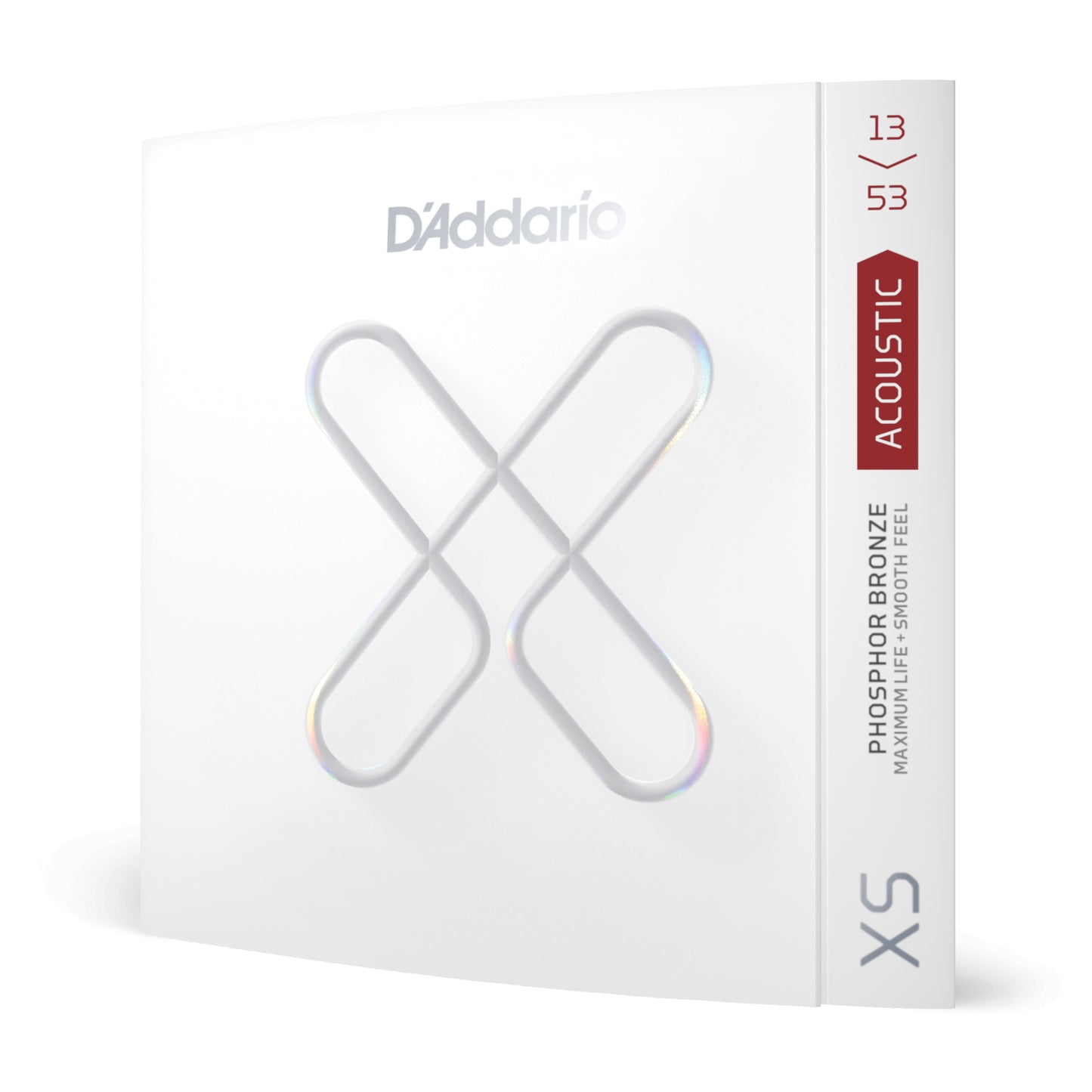 D'Addario XS Phosphor Bronze Acoustic Guitar Strings, Hybrid Light, 13-53