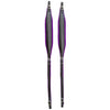 D'Luca MX3 Leather Accordion Straps Purple/Black