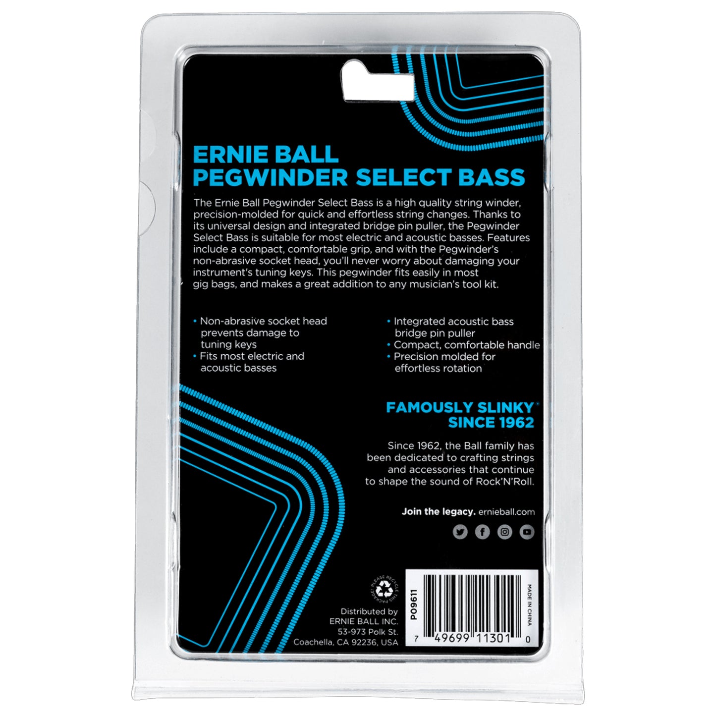 Ernie Ball Bass Guitar Pegwinder Select