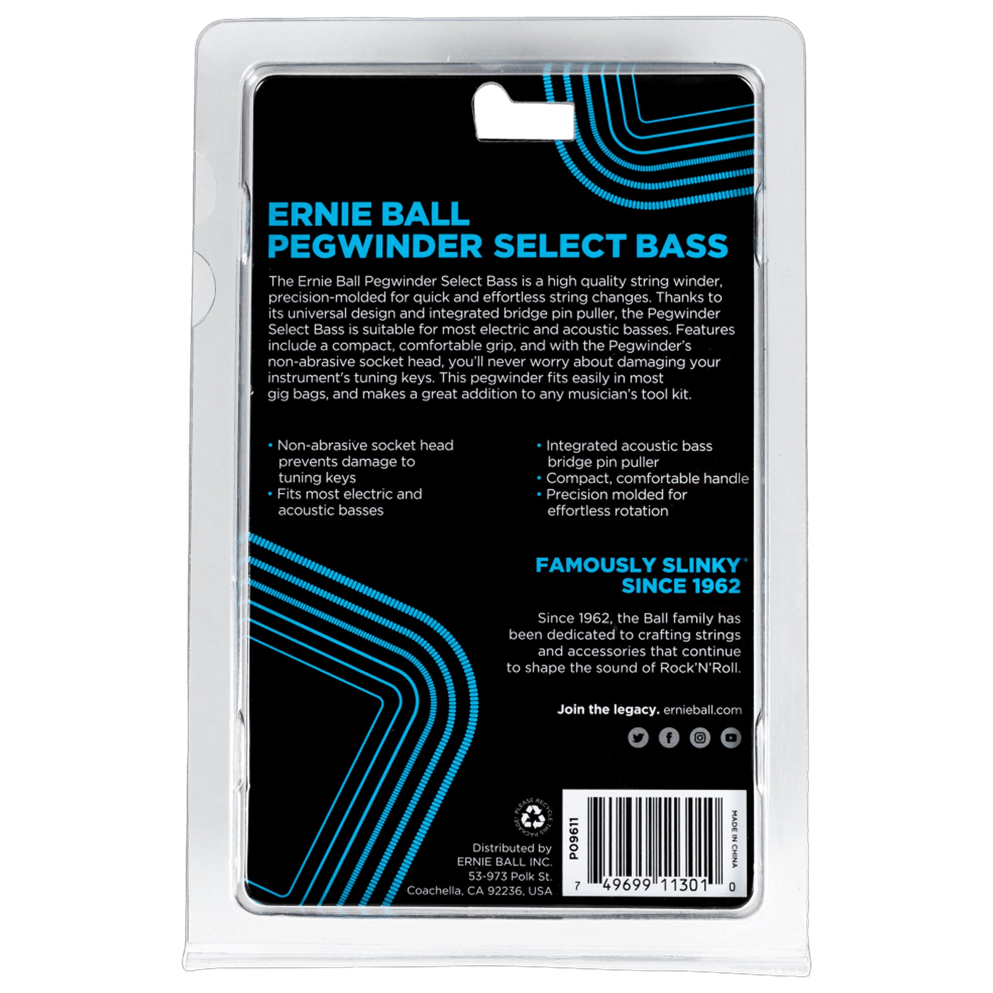 Ernie Ball Bass Guitar Pegwinder Select