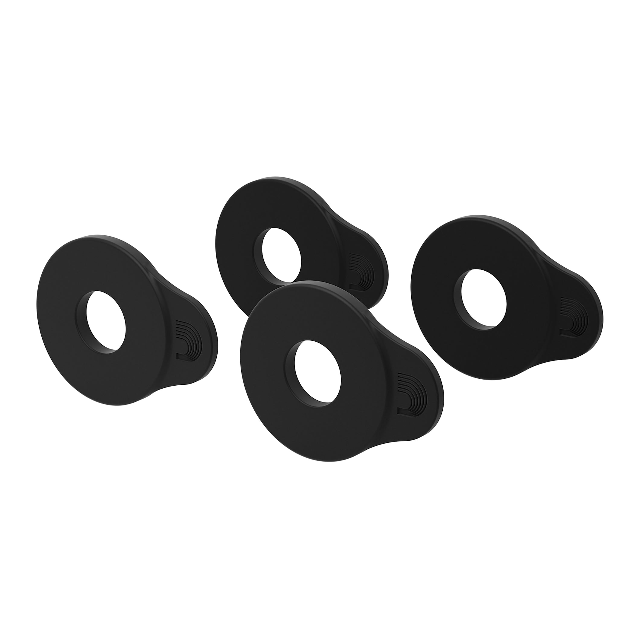 D'Addario Flex Lock Strap Block, 4-Pk Black