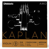 D'Addario Kaplan Amo Violin G String, 3/4 Scale, Medium Tension