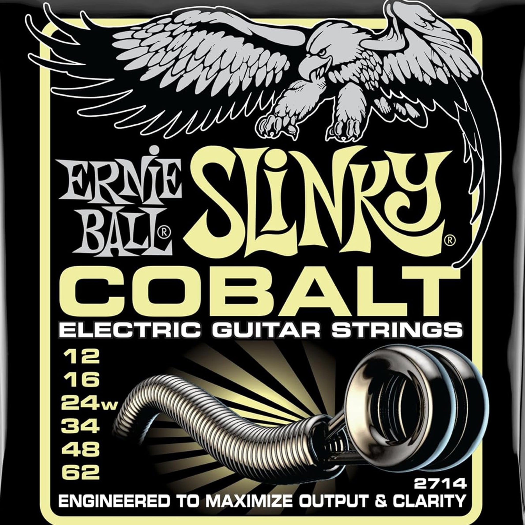 Ernie Ball Mammoth Slinky Cobalt Electric Guitar Strings 12-62 Gauge