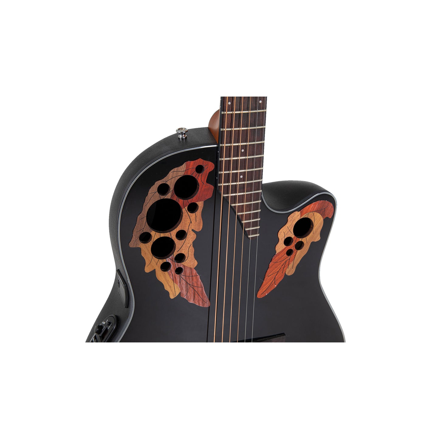 Ovation Celebrity Elite Mid Depth, Acoustic Electric Guitar, Black