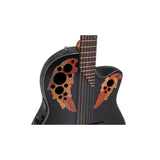 Ovation Celebrity Elite Mid Depth, Acoustic Electric Guitar, Black