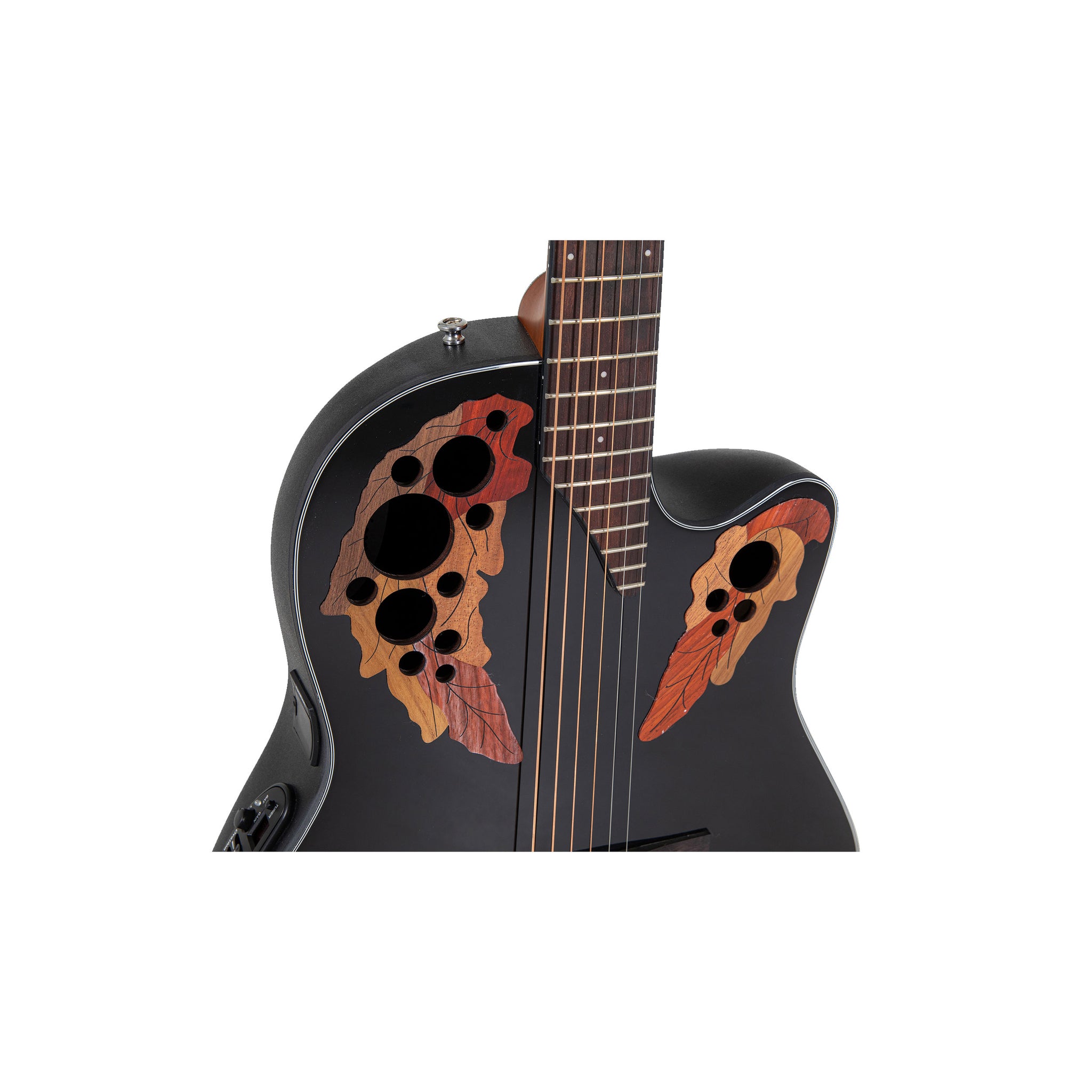Ovation Celebrity Elite Mid Depth, Acoustic Electric Guitar, Black