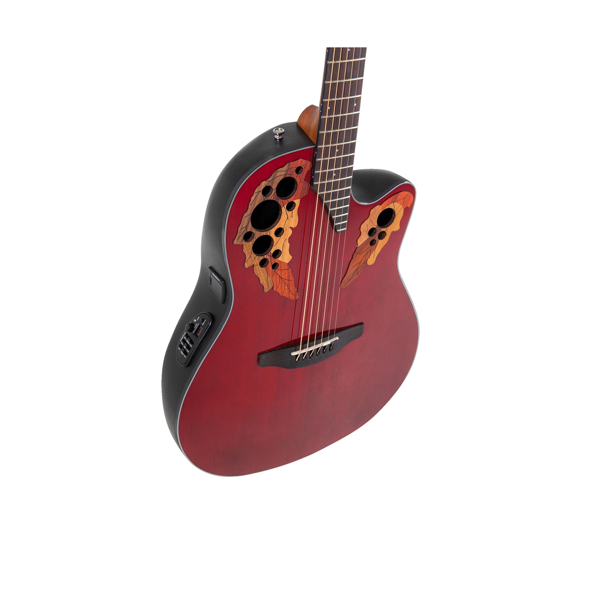 Ovation Celebrity Elite Mid Depth, Acoustic Electric Guitar, Ruby Red