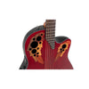 Ovation Celebrity Elite Mid Depth, Acoustic Electric Guitar, Ruby Red