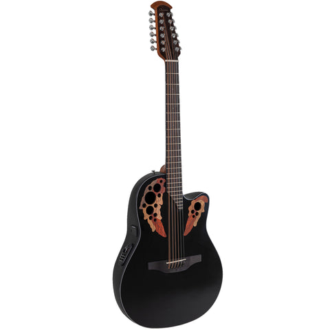 Ovation Celebrity Elite, 12-String Acoustic Electric Guitar, Black