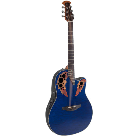 Ovation Celebrity Elite Exotic, Acoustic Electric Gruitar Caribbean Blue