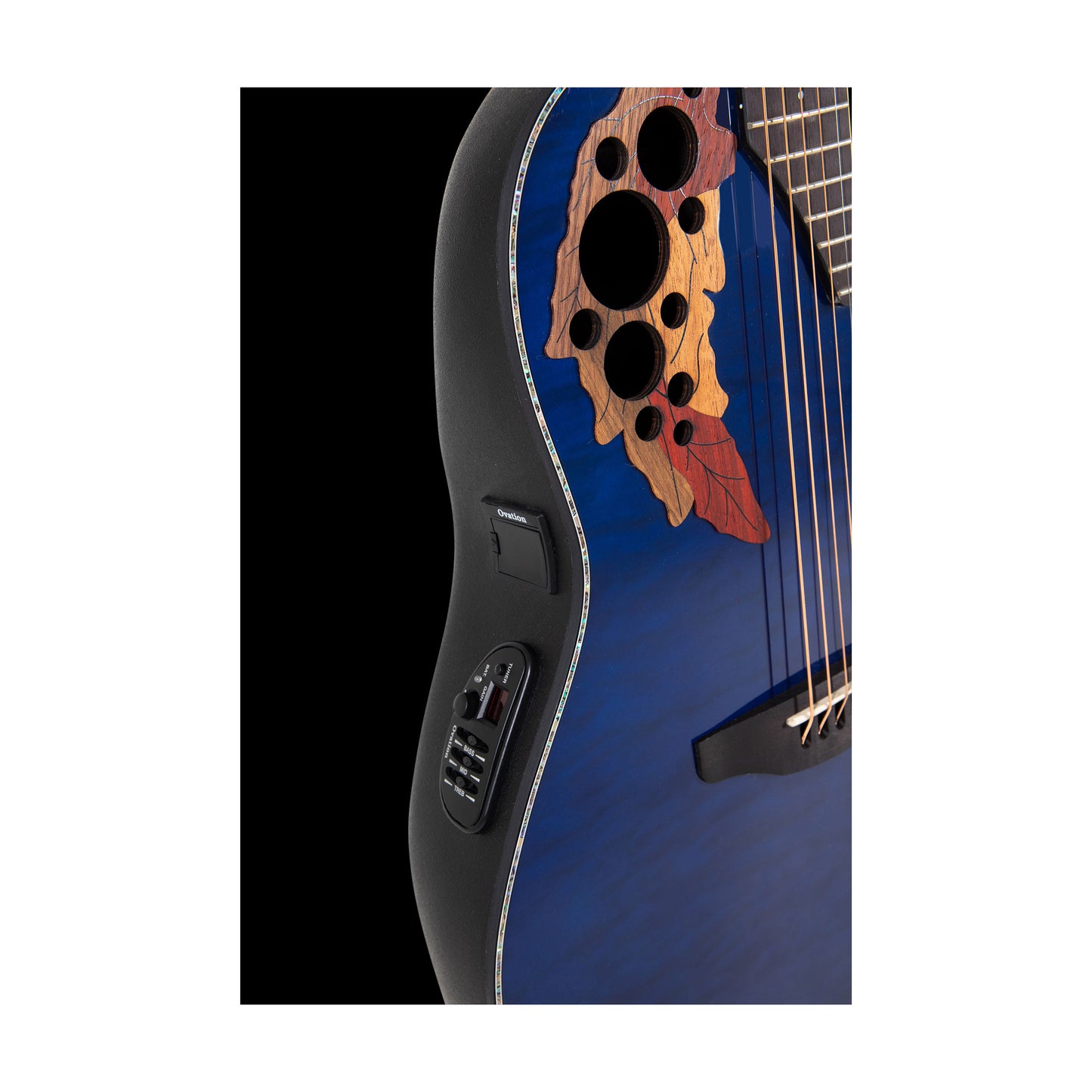 Ovation Celebrity Elite Exotic, Acoustic Electric Gruitar Caribbean Blue