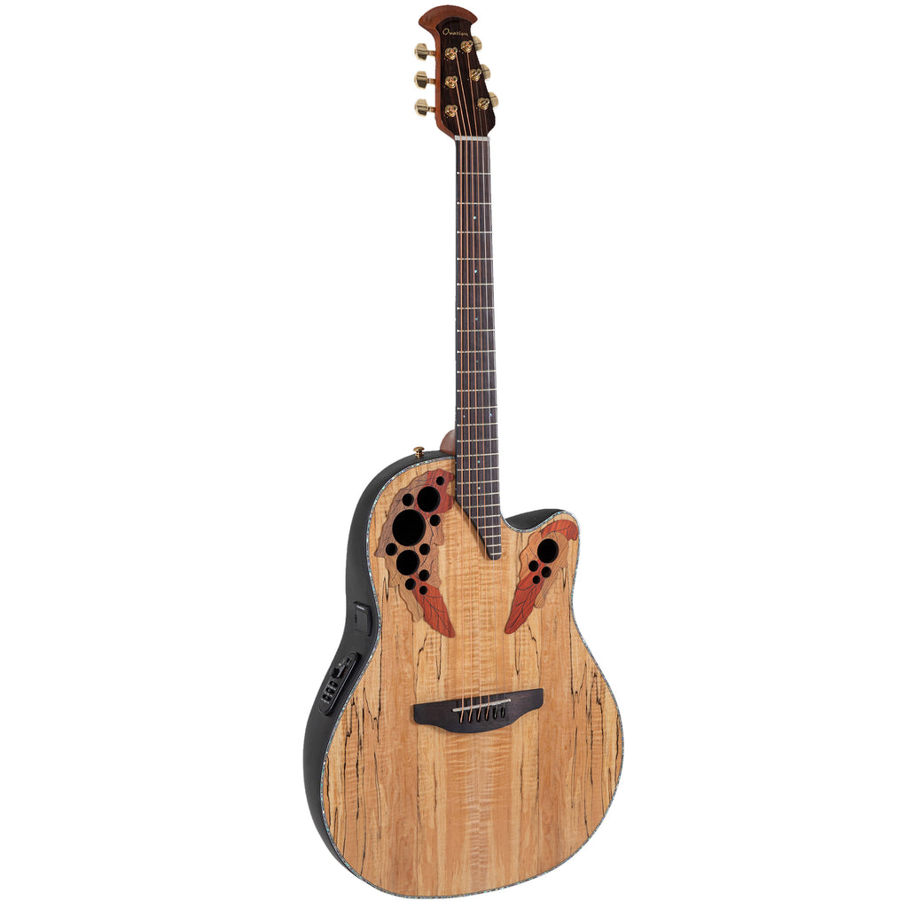 Ovation Celebrity Elite Exotic, Acoustic Electric Guitar, Spalted Maple