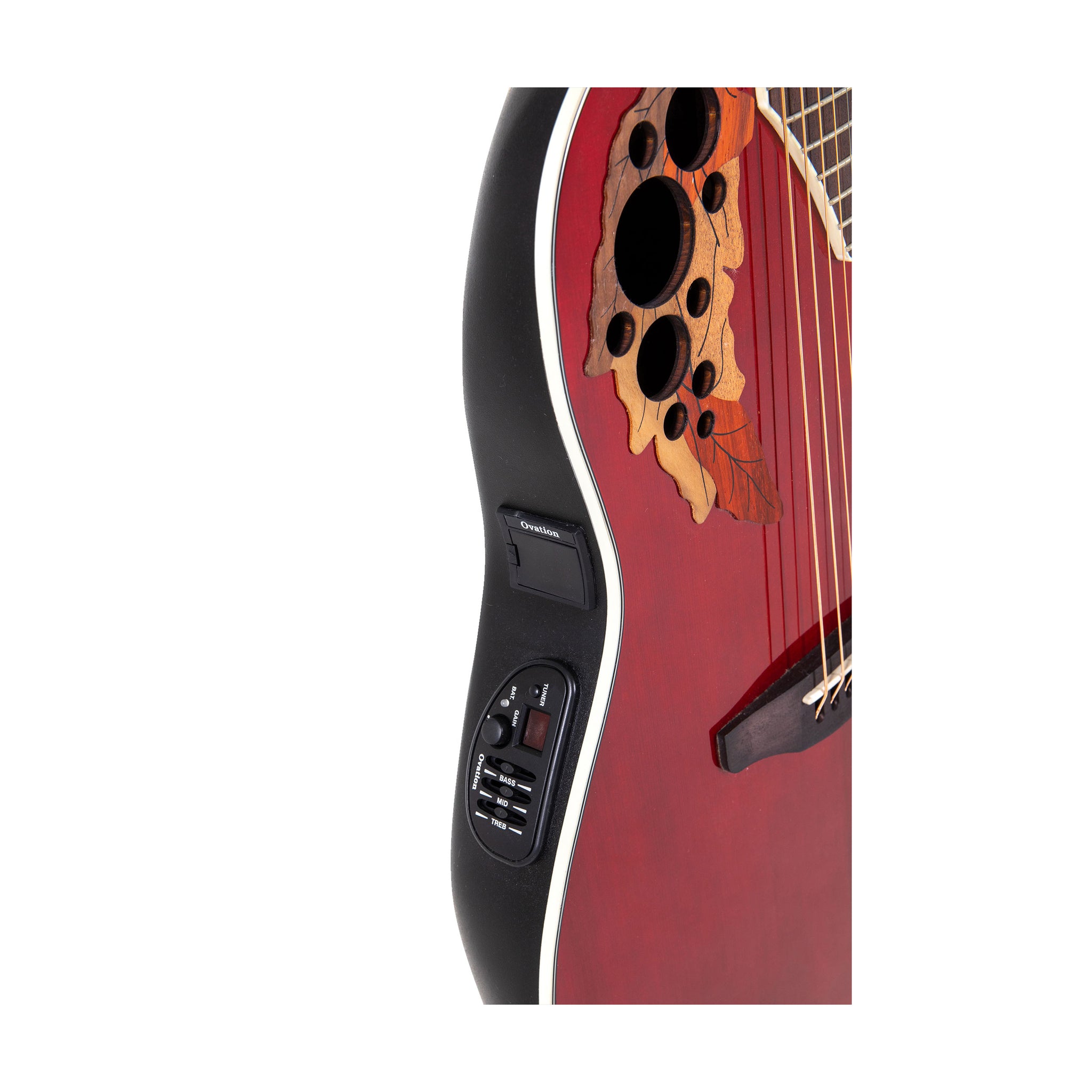 Ovation Celebrity Elite Super Shallow, Acoustic Electric Guitar, Ruby Red