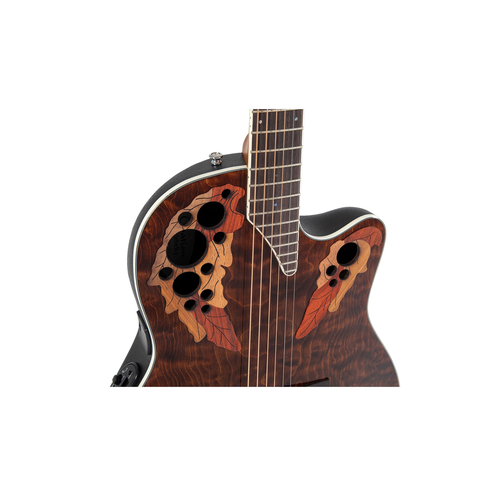 Ovation Celebrity Elite Shallow, Acoustic Electric Guitar Dark Tiger Eye