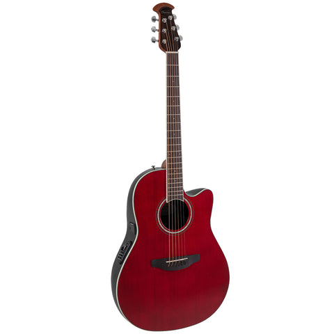 Ovation Celebrity Standard, Acoustic Electric Guitar, Ruby Red