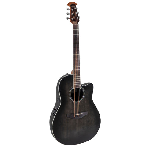 Ovation Celebrity Standard Exotic, Acoustic Electric Guitar, Transparent Black