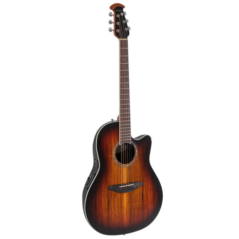 Ovation Celebrity Standard Exotic Acoustic Electric Guitar, Koa Burst