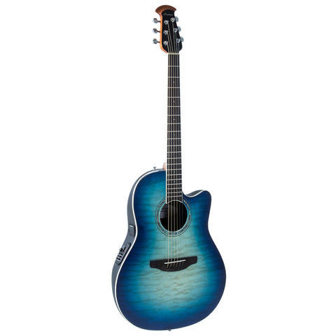 Ovation Celebrity Shallow, Acoustic Electric Guitar Blue/Natural Burst