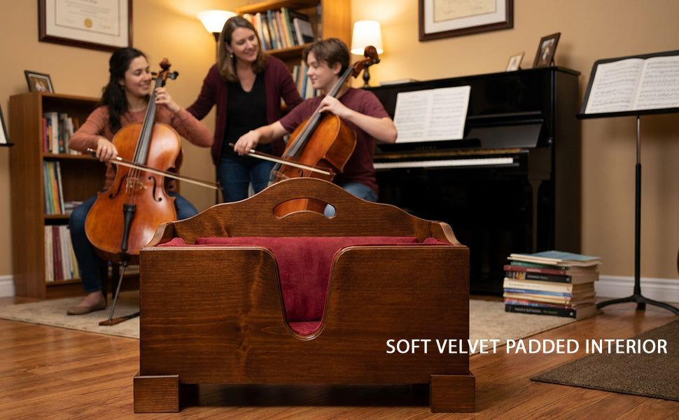 D'Luca Solid Wood Cello Stand 4/4 Full Size