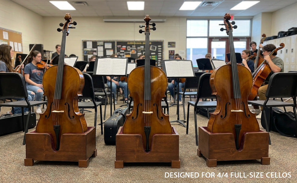 D'Luca Solid Wood Cello Stand 4/4 Full Size