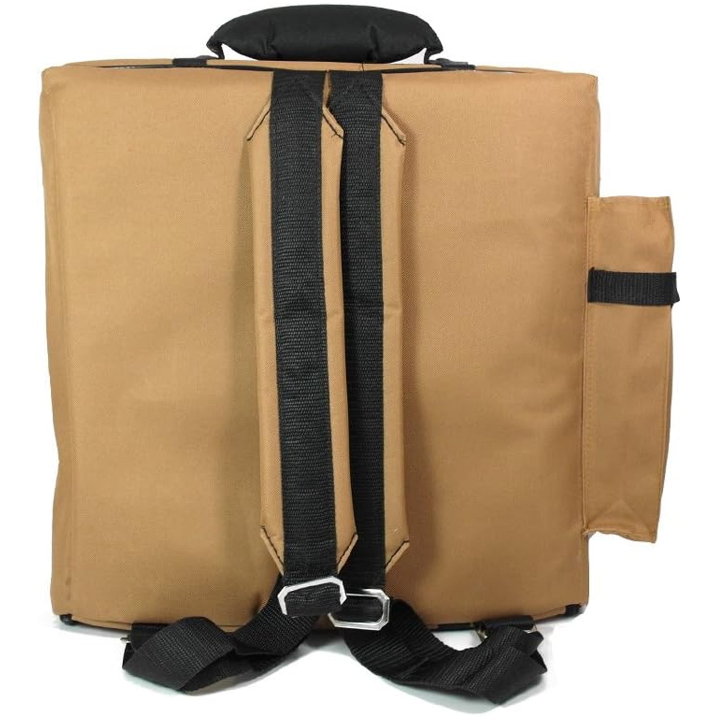 D'Luca Pro Series Accordion Gig Bag for 48/72 Bass Piano Accordions, Brown