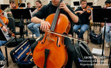 D’Luca Tonmeister 400 Ebony Fitted Cello Outfit 4/4 Full Size with Bow & Gig Bag