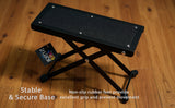 D'Luca Adjustable Guitar Foot Rest Stool, Black