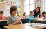 D'Luca Student 3 Piece Recorder Flute Blue