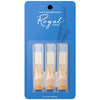 Rico Royal Alto Saxophone Reeds, Strength 3.0, 3-pack