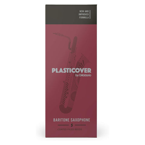 Rico Plasticover Baritone Saxophone Reeds, Strength 2.0, 5-pack