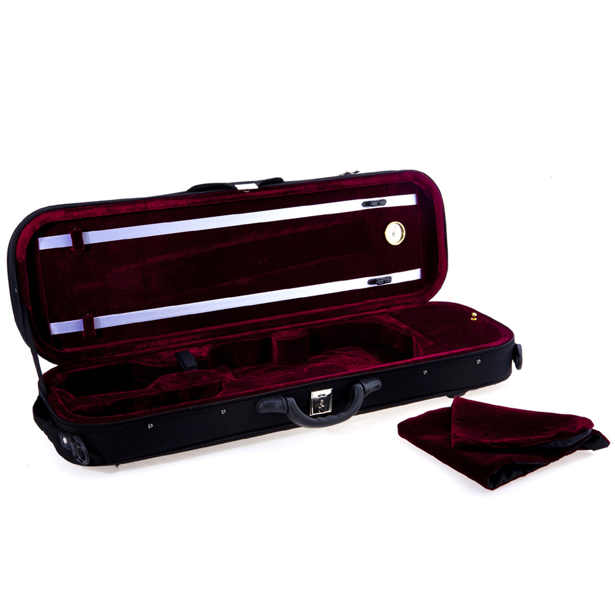 D'Luca Oblong Full Size Violin Case With Hygrometer