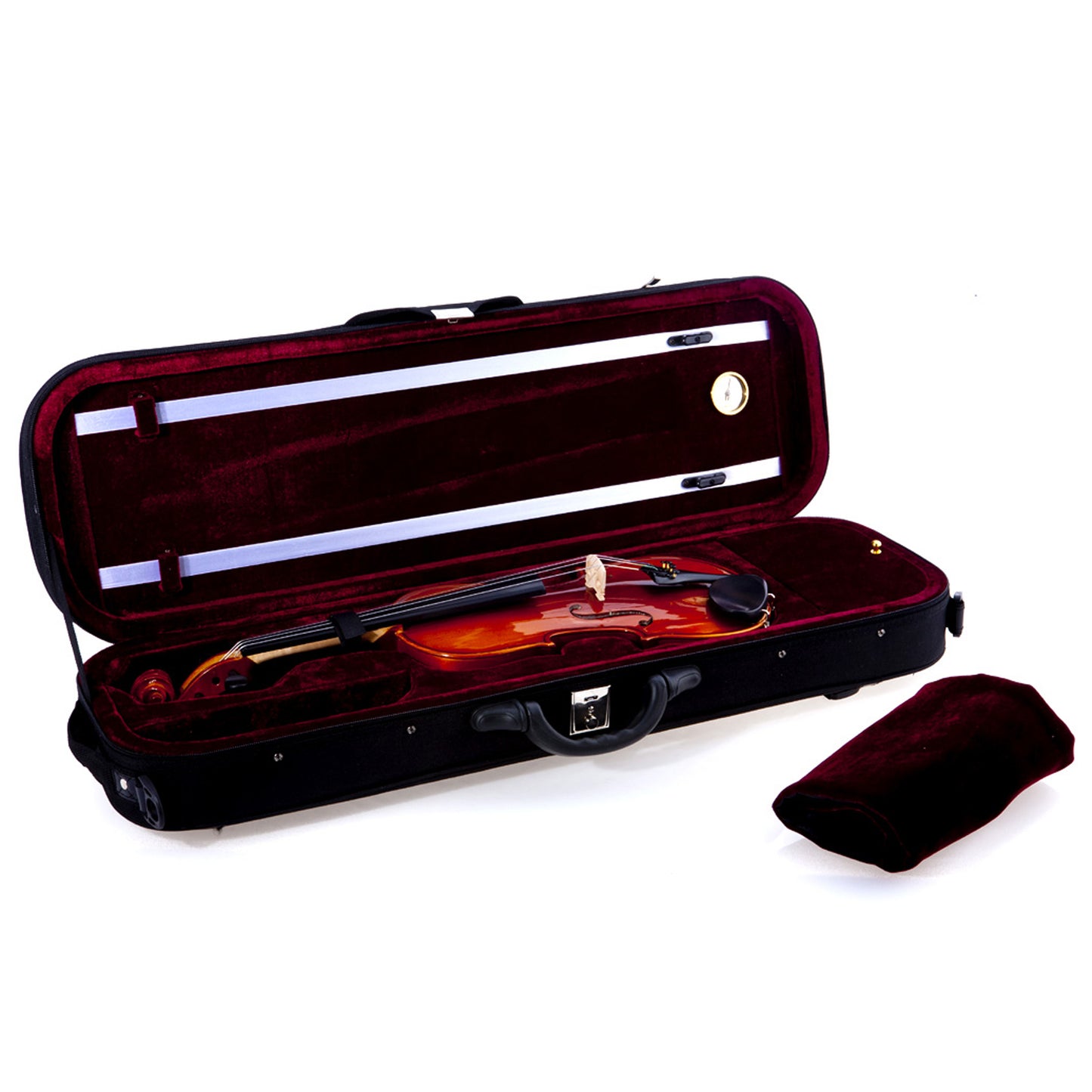 D'Luca Oblong Full Size Violin Case With Hygrometer