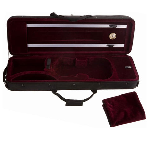 D'Luca Oblong Full Size Violin Case With Hygrometer