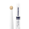 ProMark Scott Johnson Painted White Hickory Marching Drumstick, Wood Tip