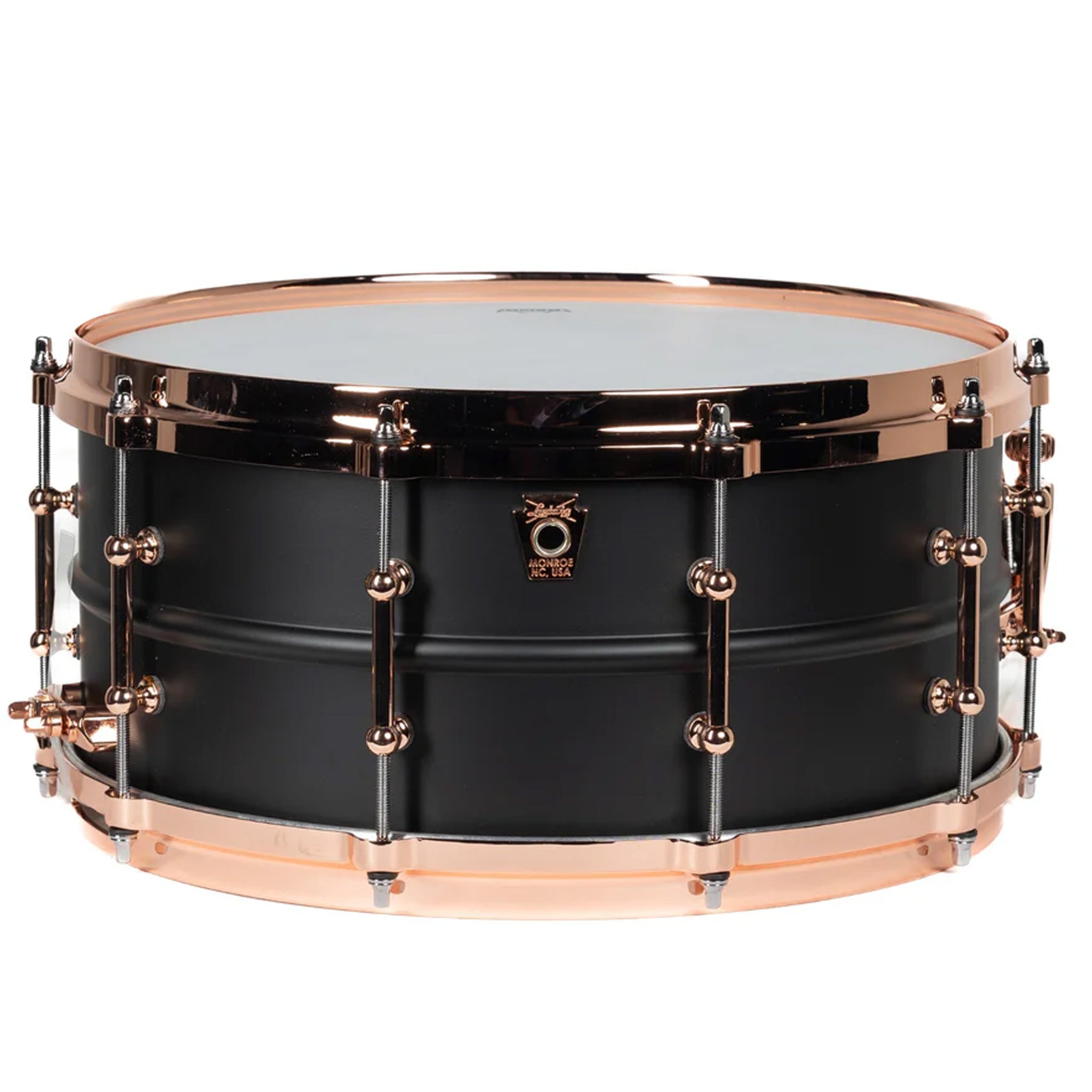 Ludwig LB427TDC Black Beauty 6.5x14 Hot Rod Black Beauty, Copper Trim, Tube Lugs Snare Drum