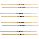 ProMark Classic Attack 5A Shira Kashi Oak Drumsticks, Oval Wood Tip, 4-Pack