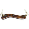 Viva La Musica Violin Shoulder Rest, Augustin Diamond, Dark Maple/Gold & White Feet, 4/4-3/4