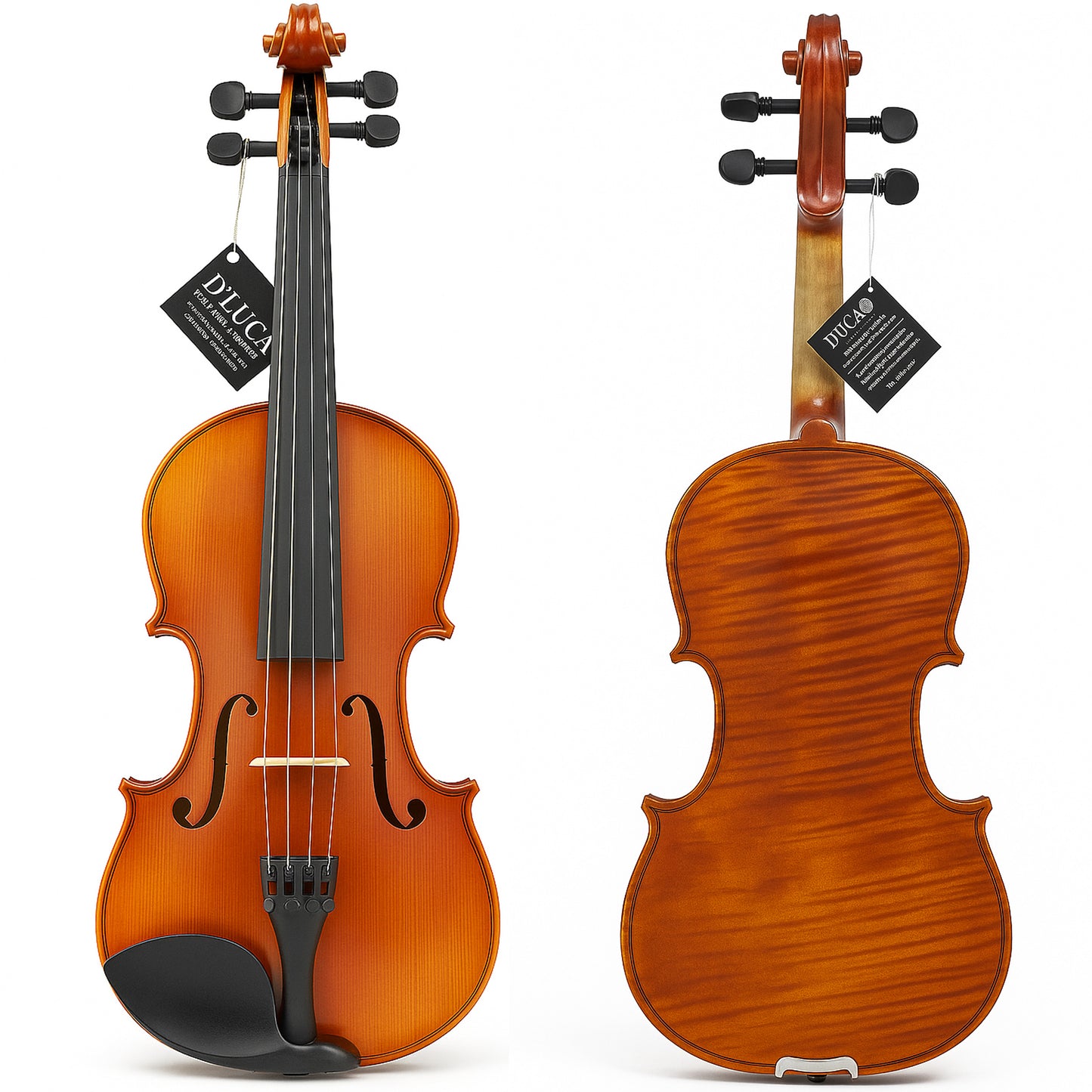 D'Luca Strauss Professional Violin Outfit 4/4 with Case, Strings and Tuner