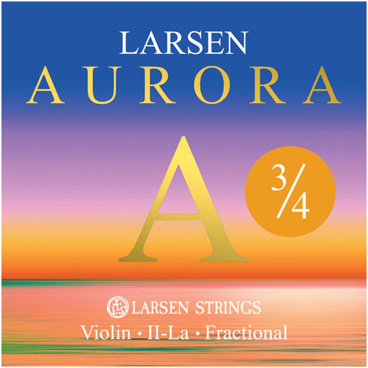 Larsen Aurora, Violin A String, (Synthetic/Aluminum), 3/4, Medium